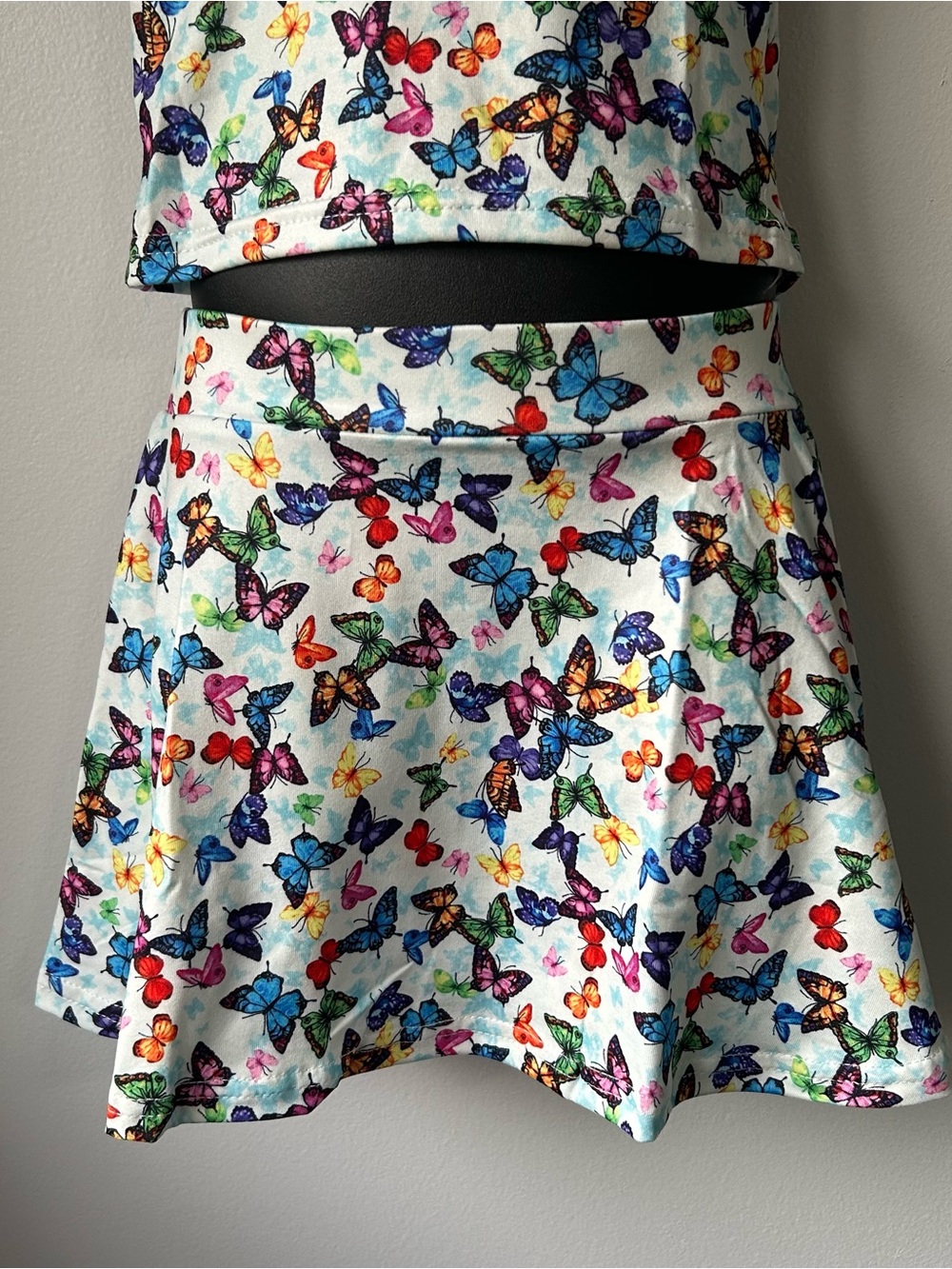 🛍️ 2/$60🛍️ Butterfly 3-Piece Skirt & Top Set Handmade 12T NEW - Picture 11 of 12
